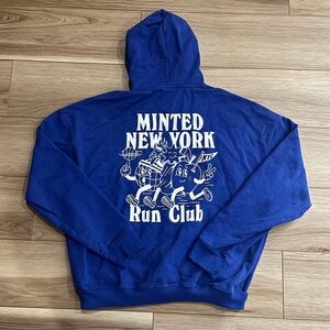 Minted New York Run Club Blue Hoodie